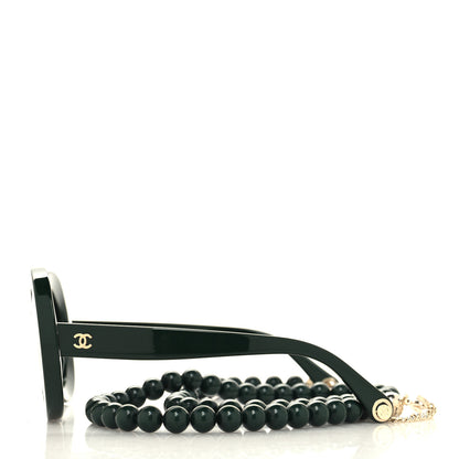 Chanel Acetate Round Sunglasses 5489 Green 3 of 8