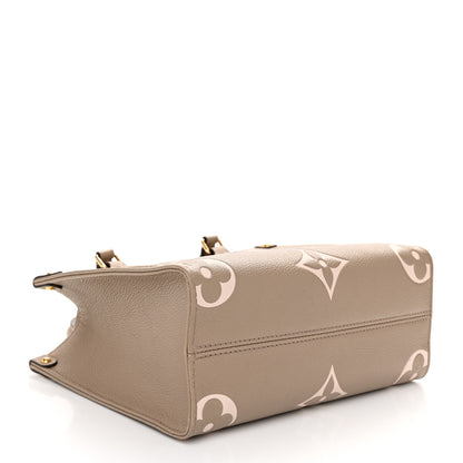 Louis Vuitton Empreinte Monogram Giant Onthego PM Tourterelle Creme 4 of 11