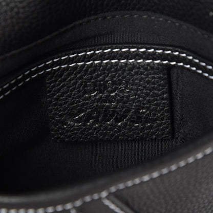 Christian Dior X KAWS Grained Calfskin Bee Saddle Pouch Black 6 of 7