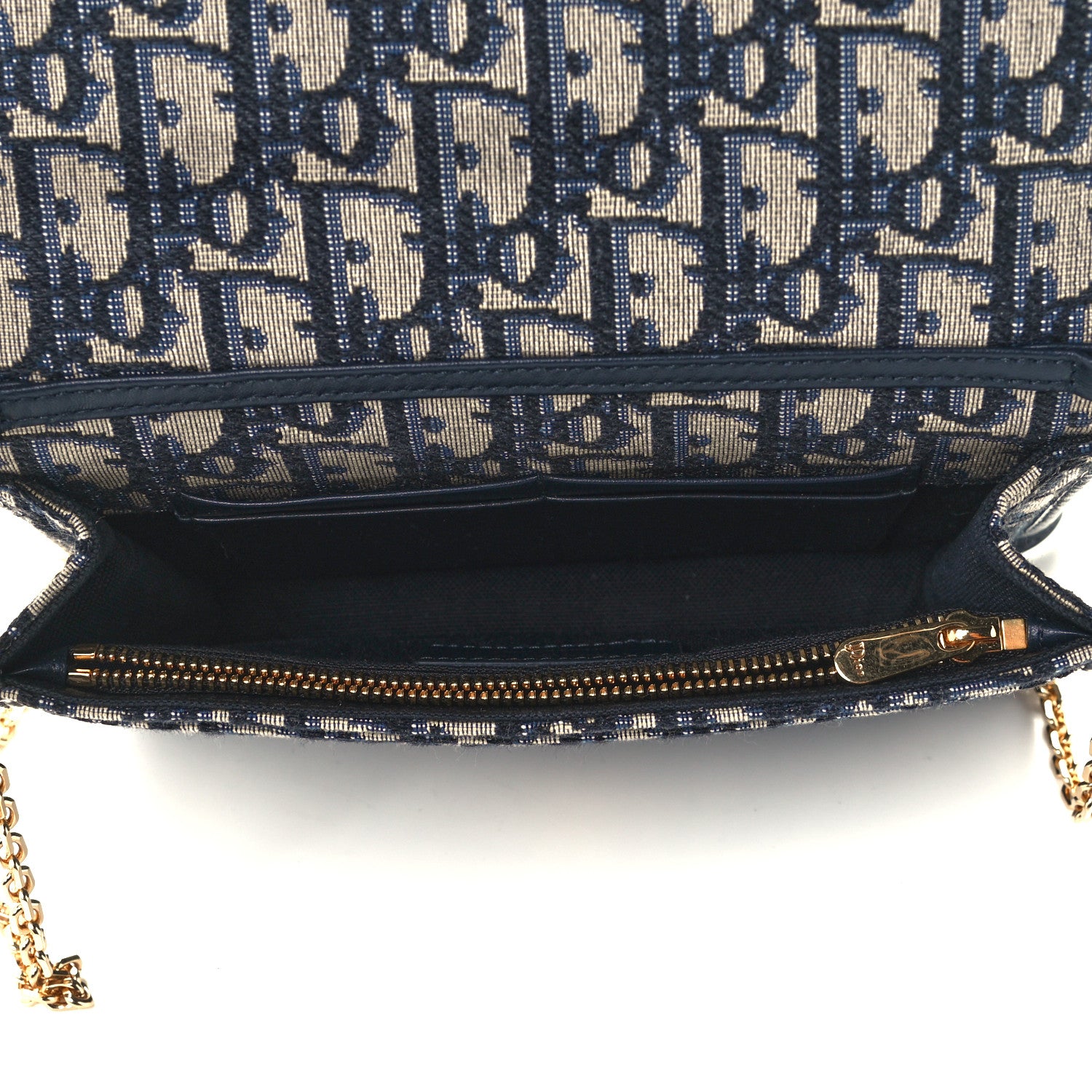 Christian Dior Oblique 30 Montaigne 2-In-1 Pouch Blue 5 of 10