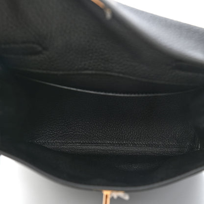 Hermes Togo Kelly Ado Backpack Black 5 of 9