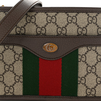 Gucci GG Supreme Monogram Web Ophidia Crossbody Bag Brown 8 of 10