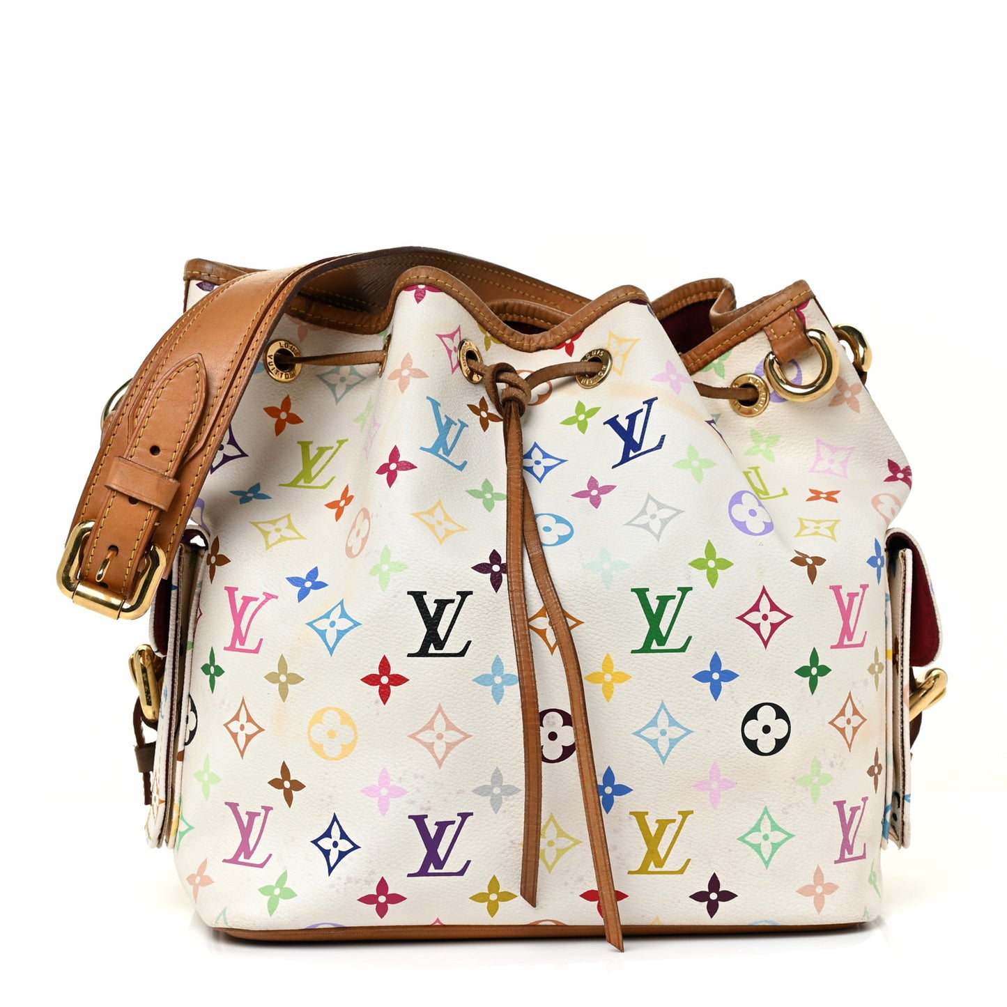 Monogram Multicolor Petit Noe White