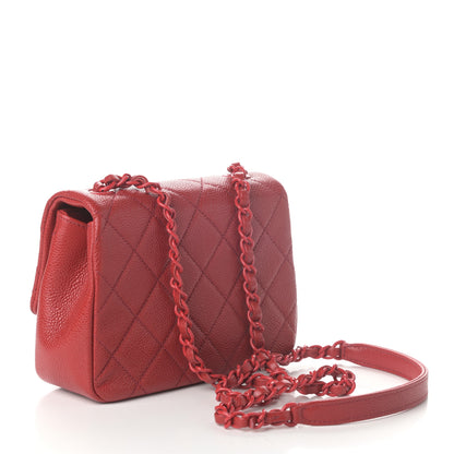 Chanel Caviar Quilted Mini Incognito Square Flap Red 3 of 9