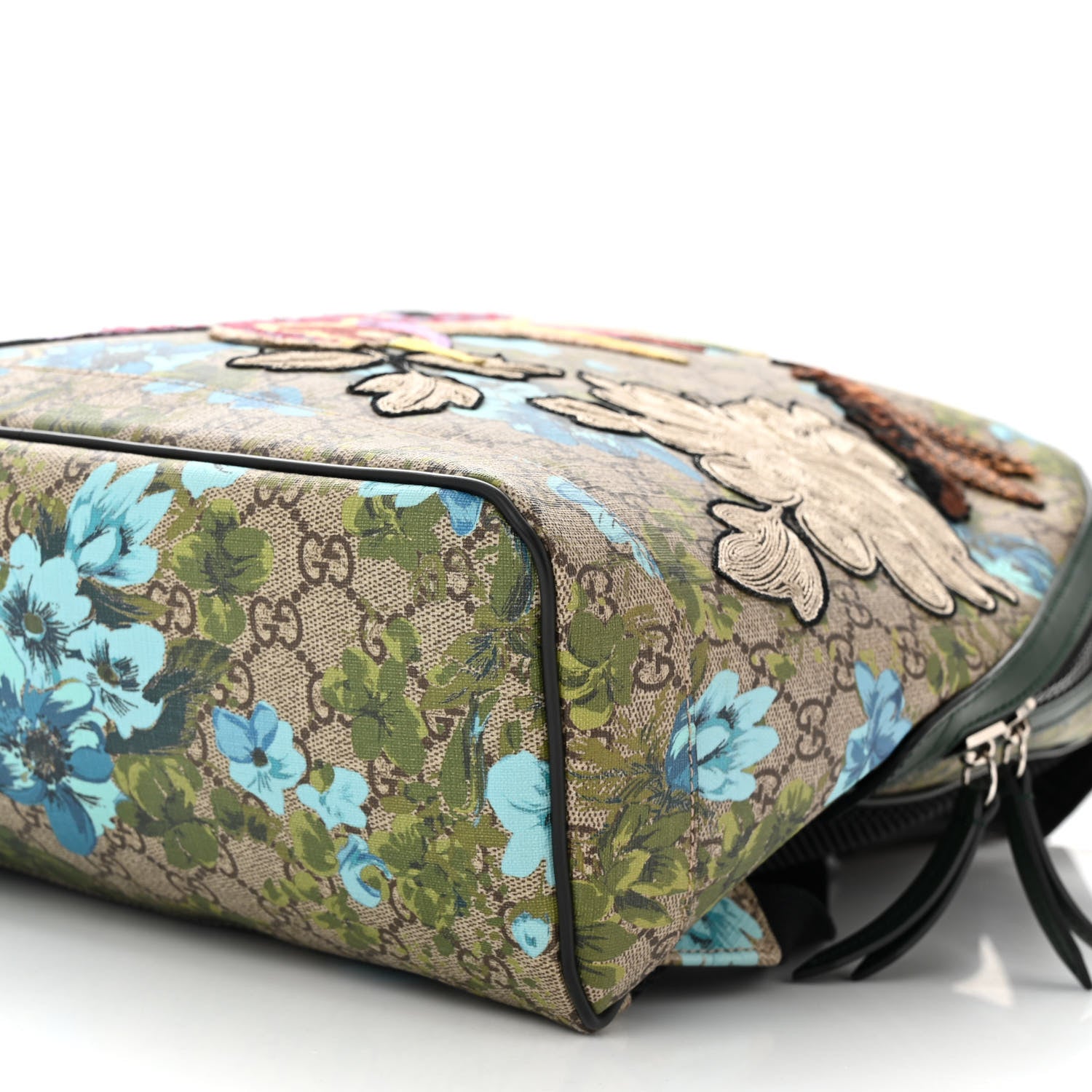 Gucci GG Supreme Monogram Blooms Bird Embroidered Dome Backpack 10 of 10