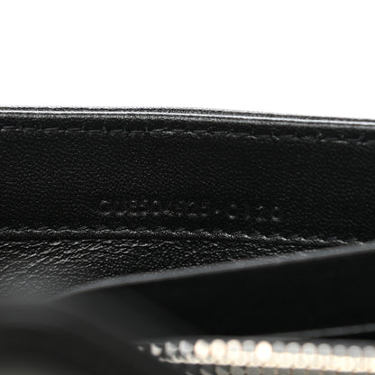 Saint Laurent Lambskin Y Quilted Monogram Large Loulou Flap Wallet Black 8 of 8