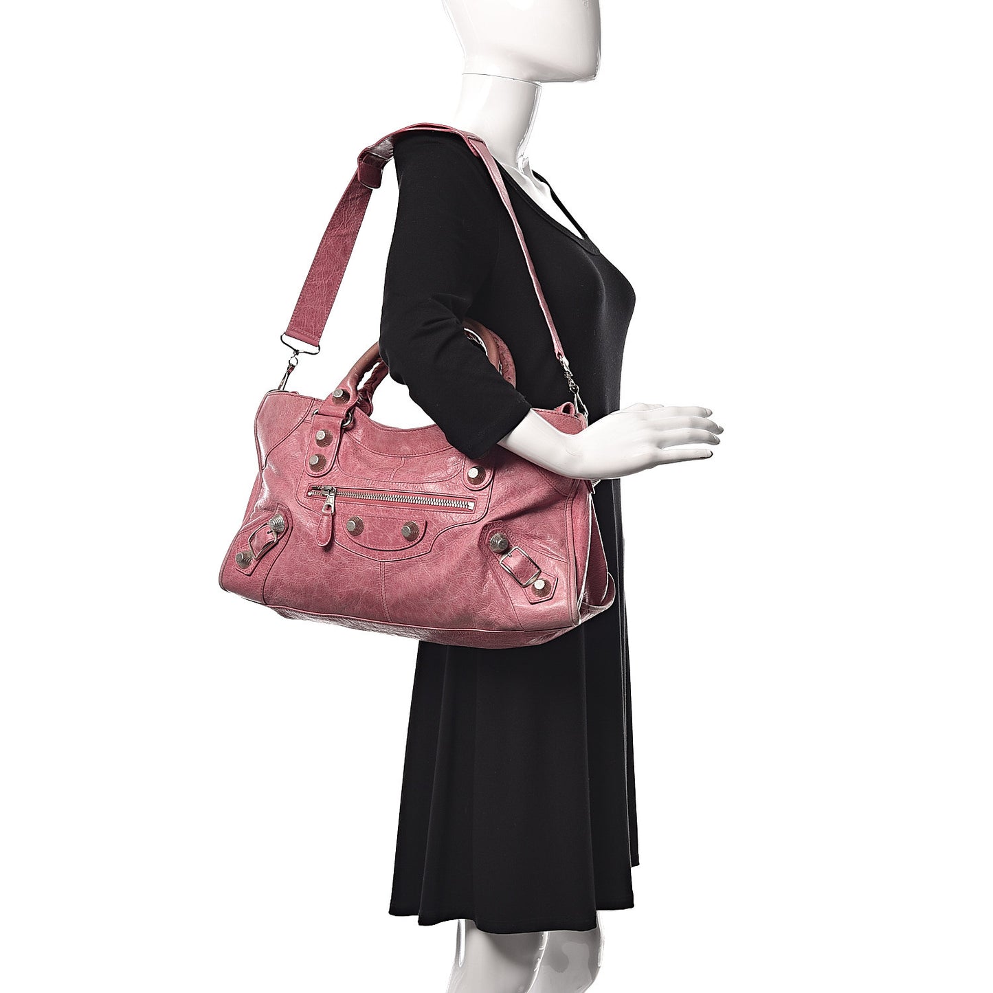 Agneau Giant 21 Silver Hardware Part Time Framboise