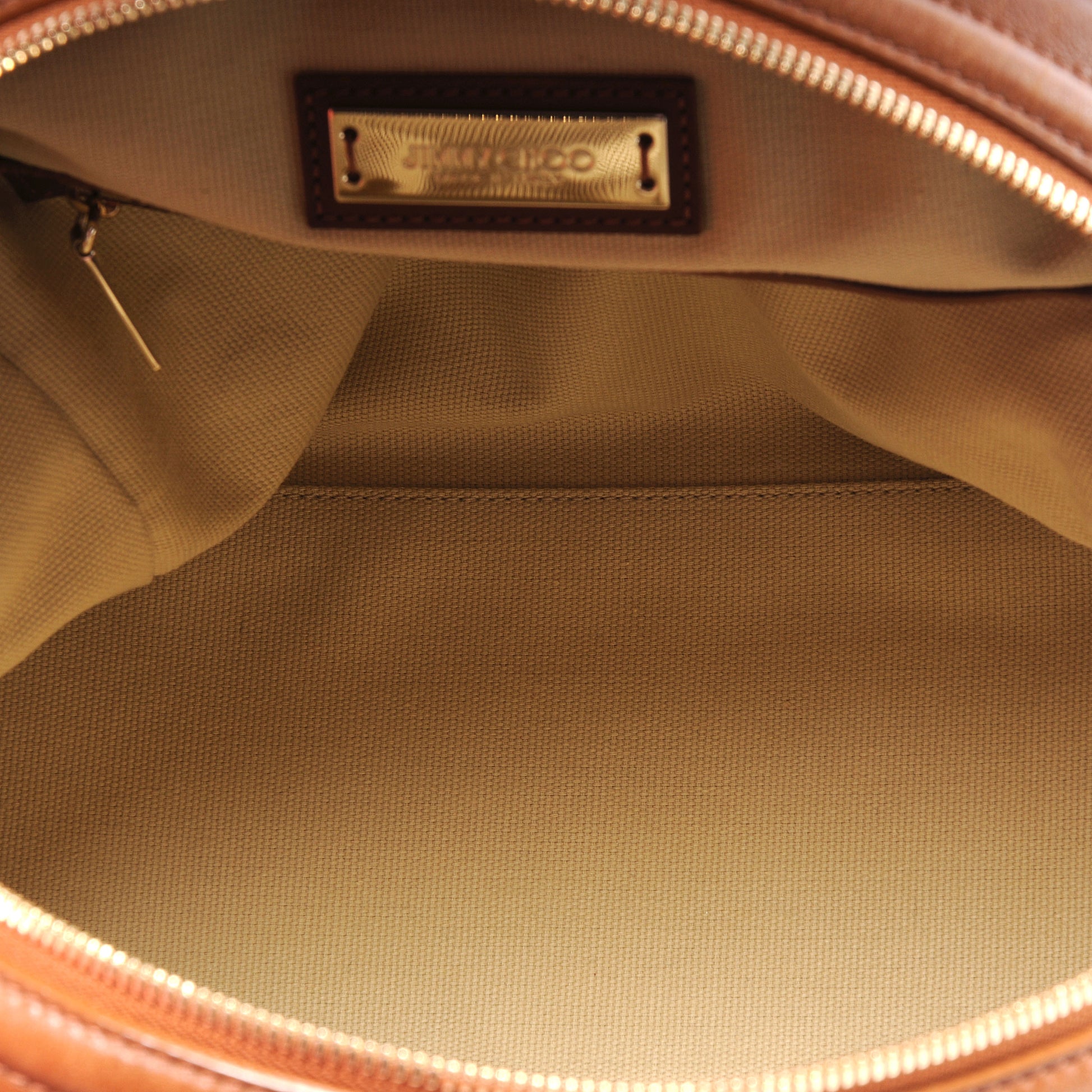 Jimmy Choo Leather Anaconda Small Justine Bag Light Khaki Green 7 of 7