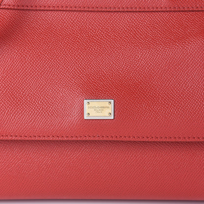 Dolce & Gabbana Dauphine Small Miss Sicily Satchel Dark Red 7 of 13