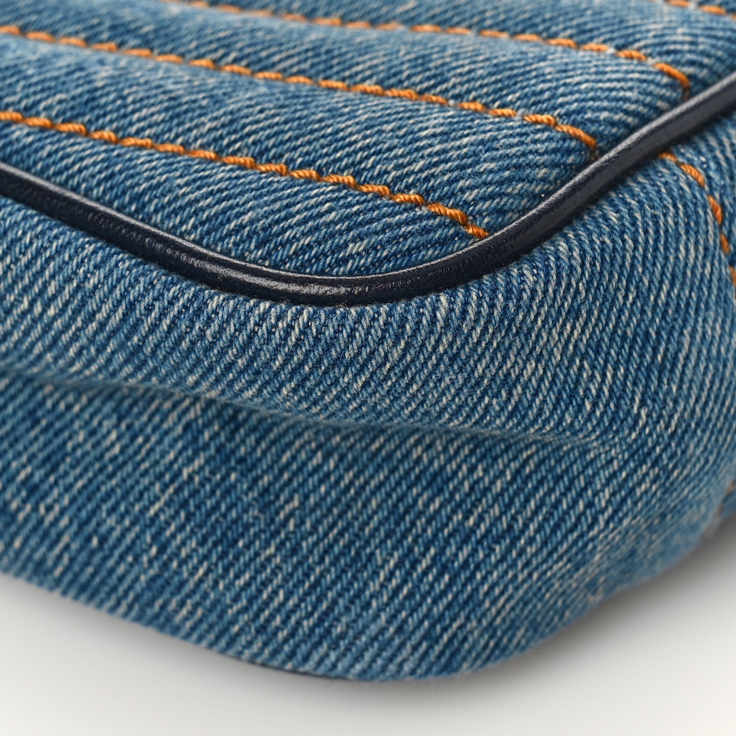 Saint Laurent Denim Matelasse Monogram Mini Lou Camera Bag California Blue 9 of 9
