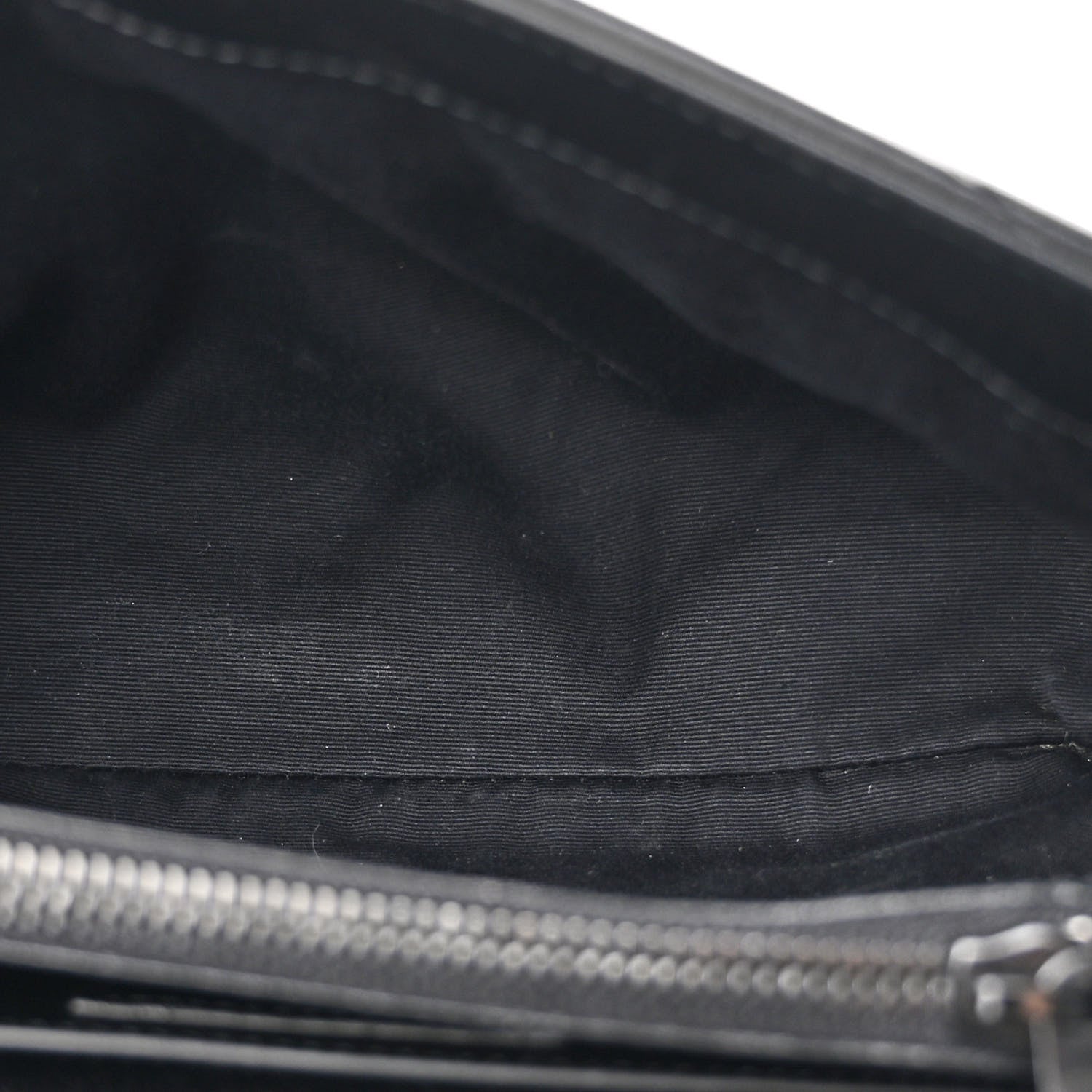 Saint Laurent Calfskin Y Quilted Monogram Monochrome Small Loulou Chain Satchel Black 5 of 12