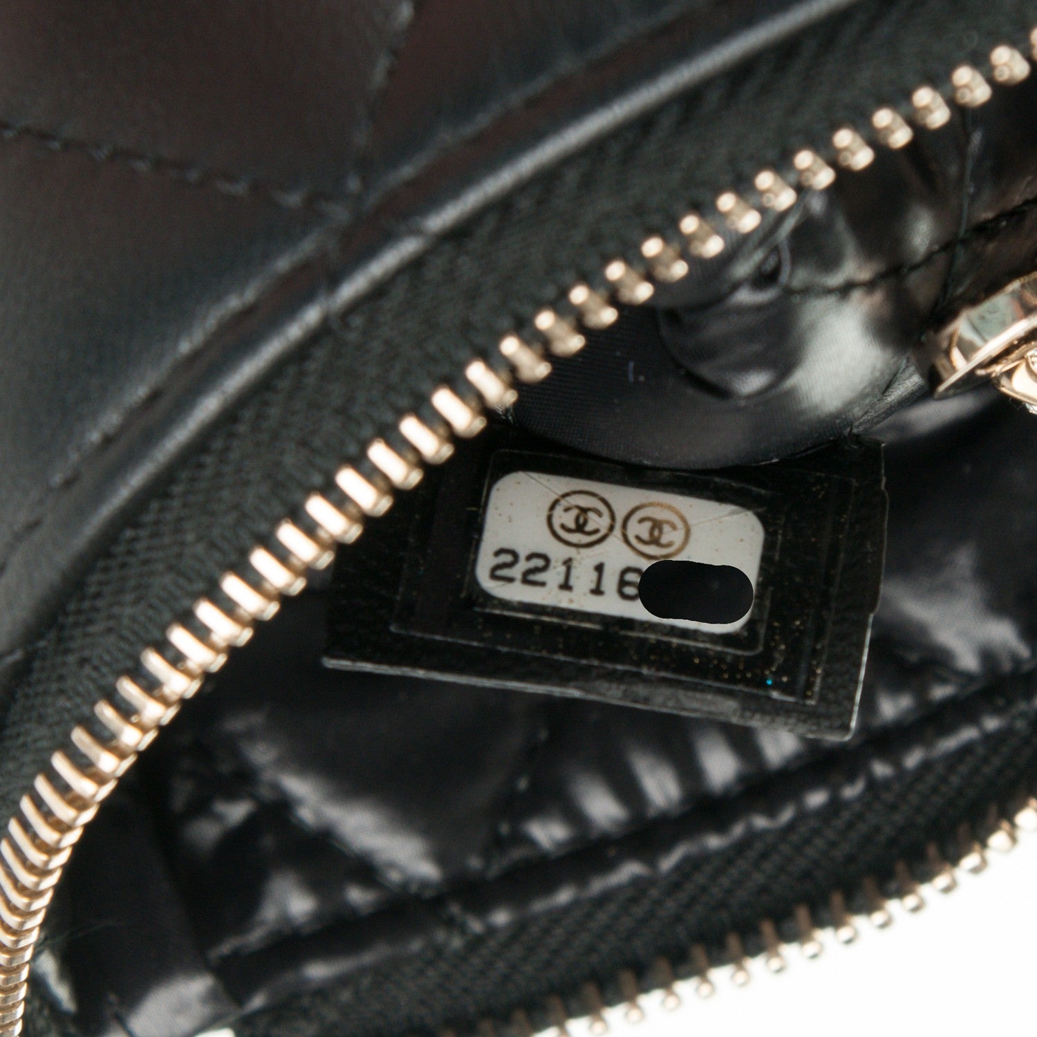 Chanel Lambskin Quilted Small Casino Cosmetic Case Black 7 of 7