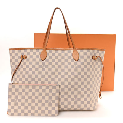 Louis Vuitton Damier Azur Neo Neverfull GM Rose Ballerine 13 of 13