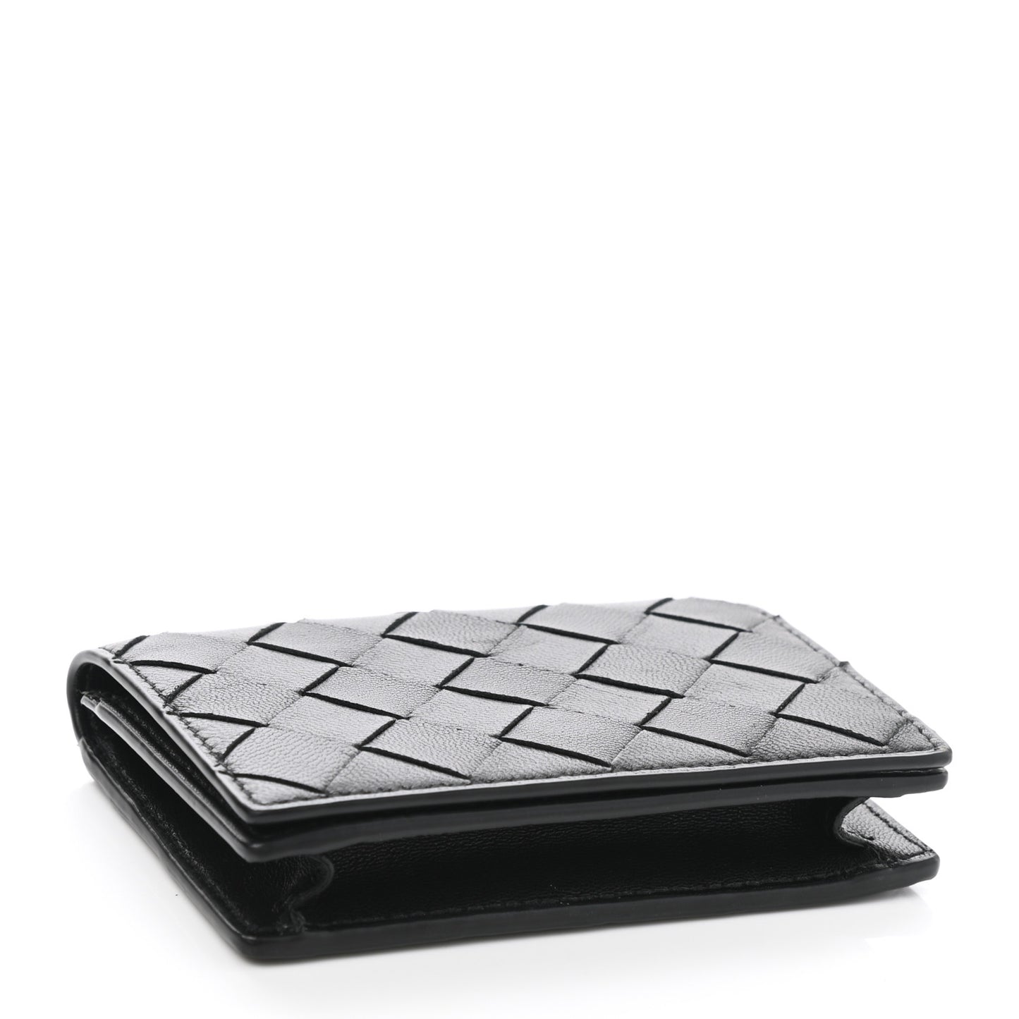 Nappa Intrecciato Card Holder Black