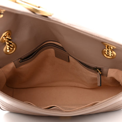 Gucci Calfskin Matelasse Medium GG Marmont Shoulder Bag Porcelain Rose 5 of 10
