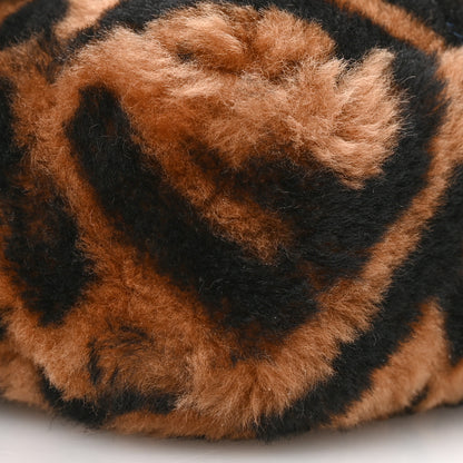 Fendi Shearling Vitello Dolce Macro FF 1974 Mini Tobacco Black 9 of 11