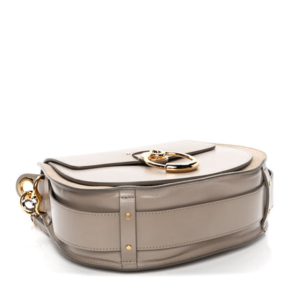 Chloe Calfskin Suede Large Tess Bag Motty Grey 3 of 4