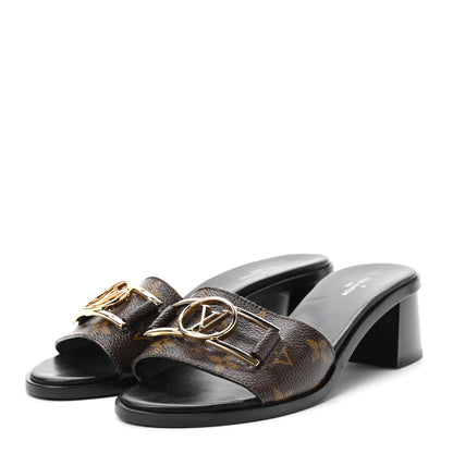 Louis Vuitton Monogram Lock It Mules 37 3 of 10