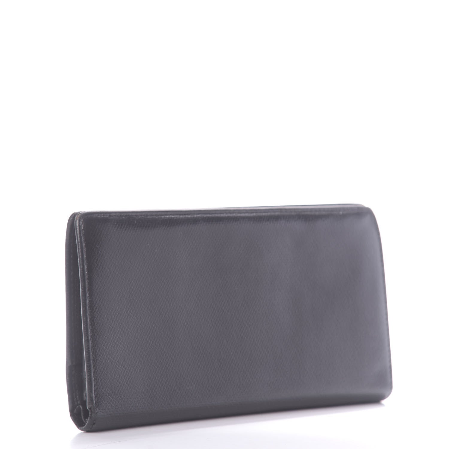 Chanel Grained Calfskin CC Button Yen Wallet Black 3 of 10