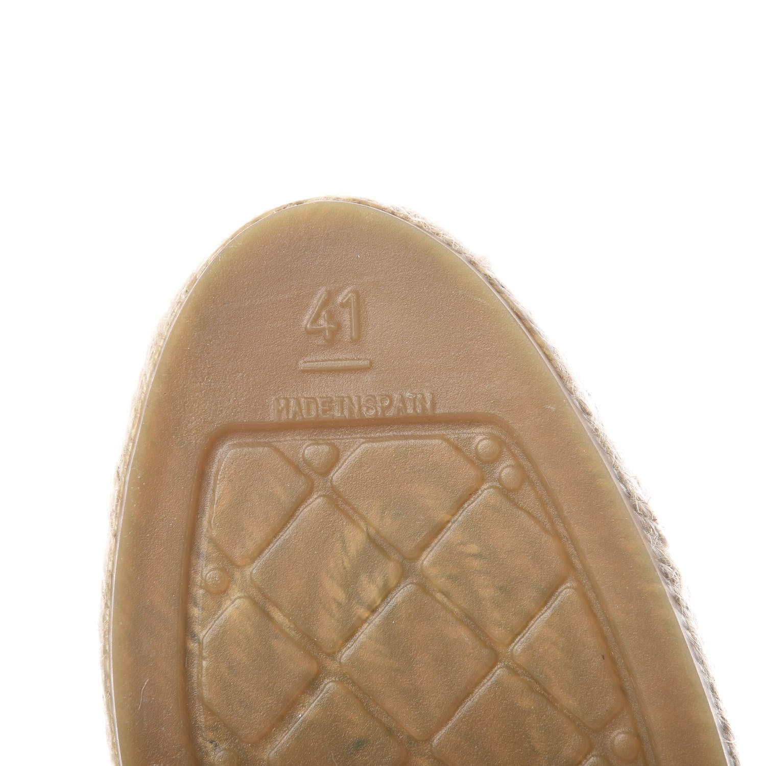 Chanel Woven Fabric Grosgrain CC Espadrilles 41 White Black 10 of 11