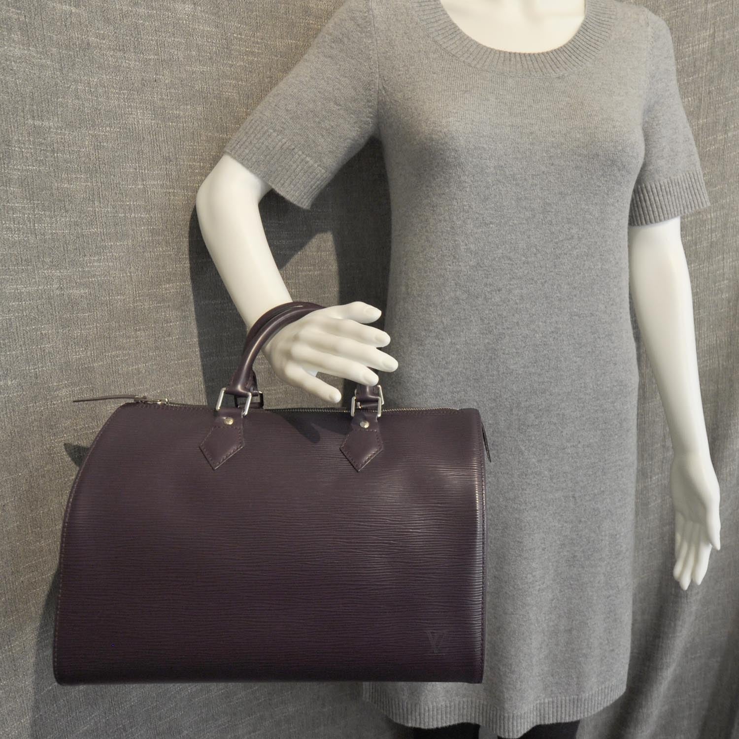 Louis Vuitton Epi Speedy 30 Cassis Purple 4 of 8