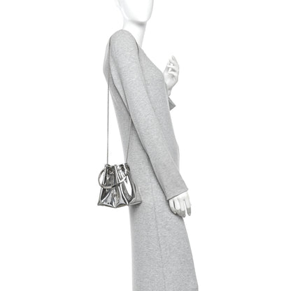 Jimmy Choo Metallic Patent Bon Bon Bag Silver 2 of 10