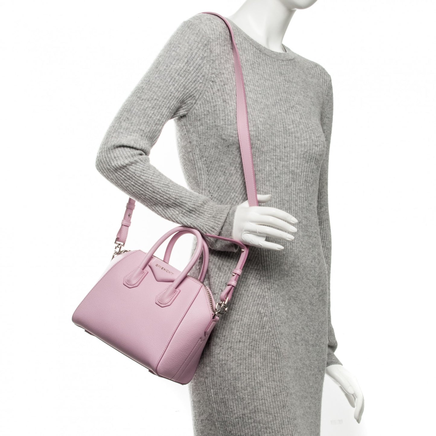 Sugar Goatskin Mini Antigona Pink