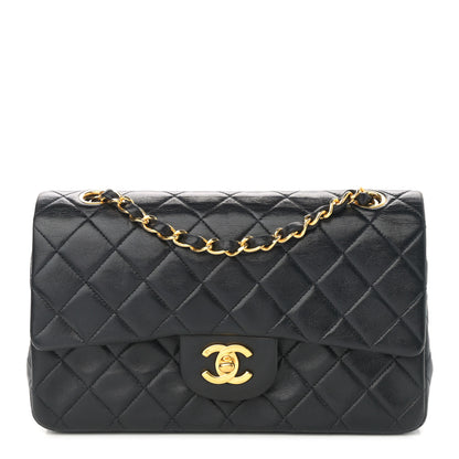 Chanel Lambskin Quilted Small Double Flap Black 1 of 10
