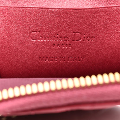 Christian Dior Lambskin Cannage Lady Dior Phone Holder Strawberry Pink 6 of 7