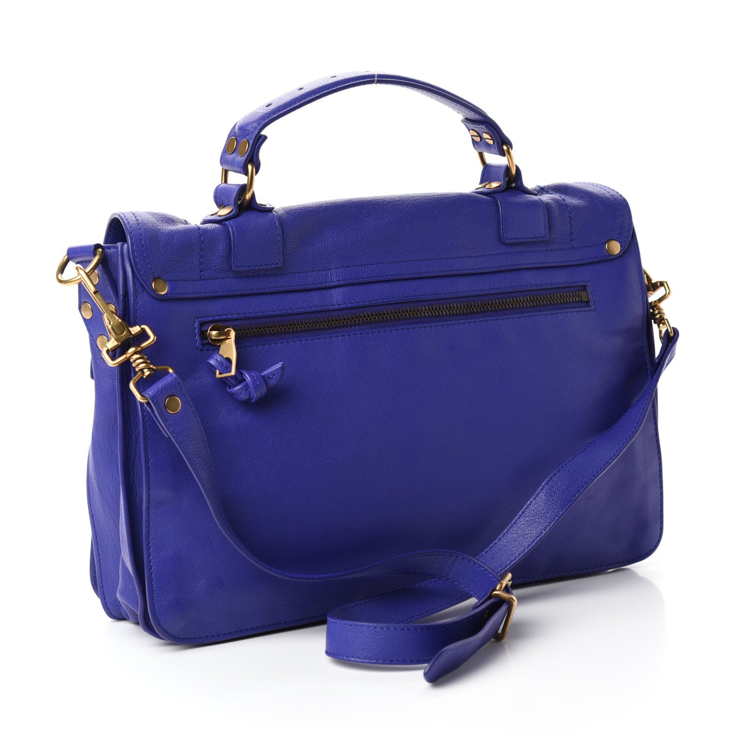 Proenza Schouler Lambskin Medium PS1 Satchel Ultramarine 3 of 11