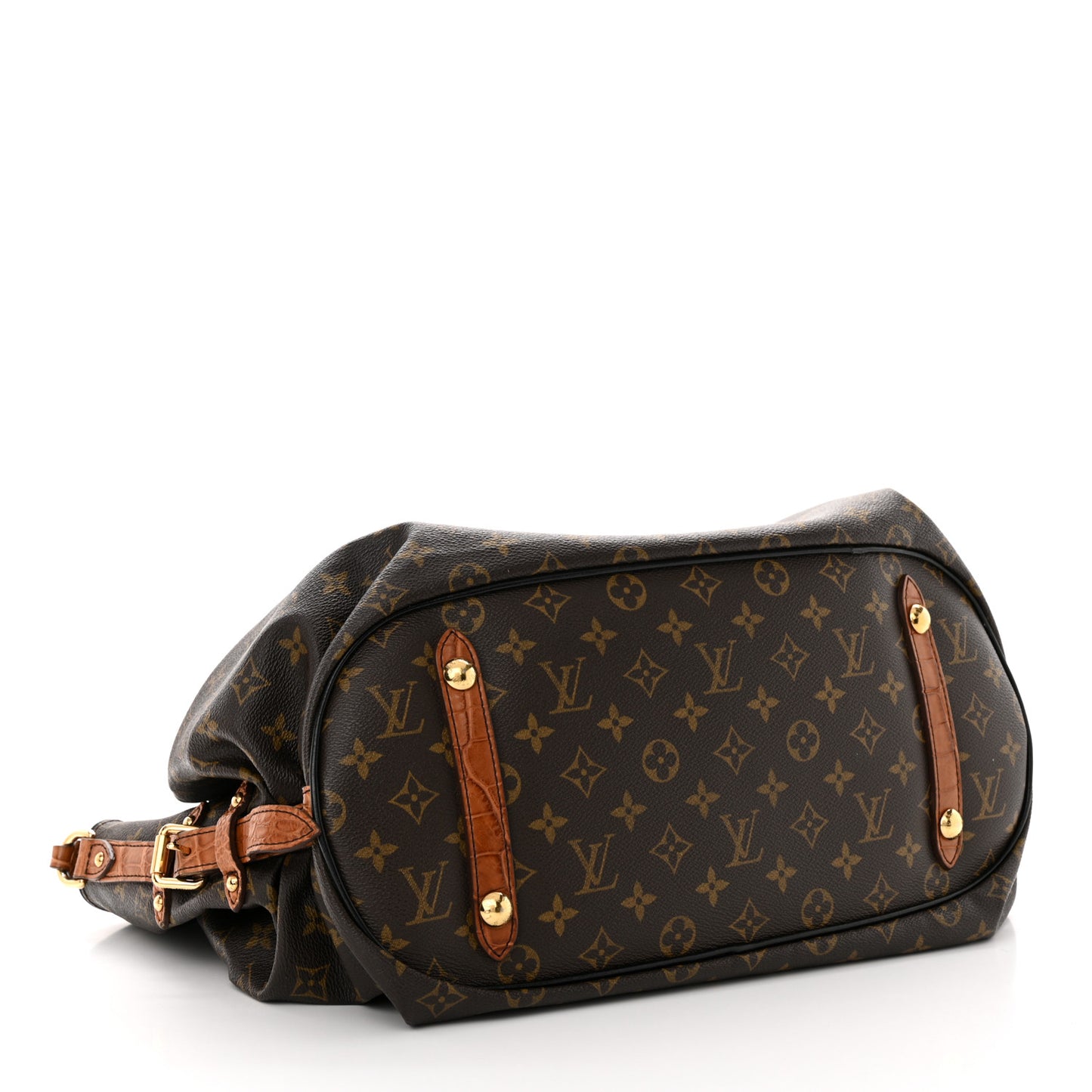 Monogram Alligator Trim Mahina XL