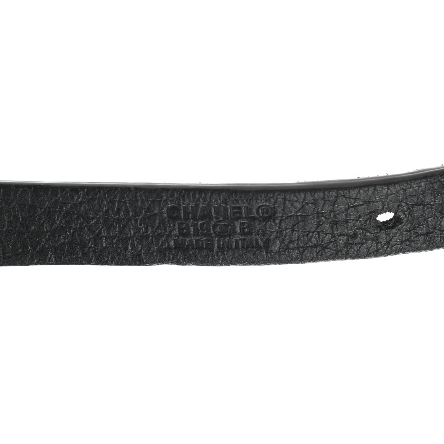 Chanel Lambskin CC Pearl Chain Belt 80 32 Black 3 of 5