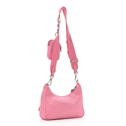 Prada Nylon Re-Edition 2005 Shoulder Bag Begonia 3 of 9