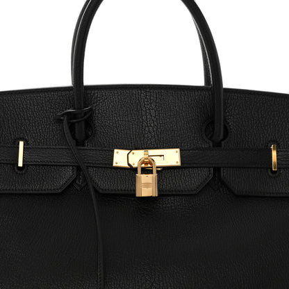 Hermes Chevre De Coromandel Birkin 40 Black 8 of 15