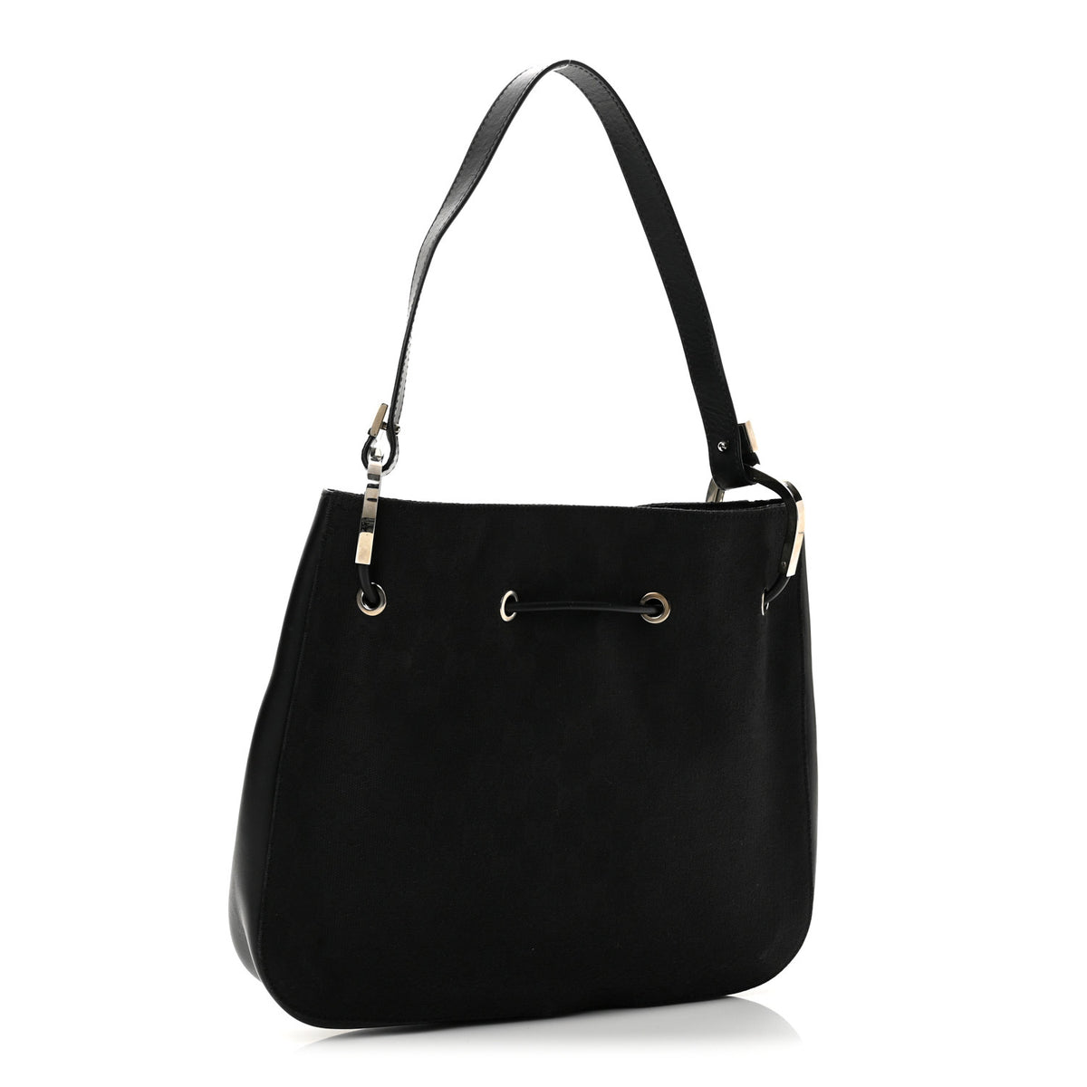 Monogram Small Drawstring Shoulder Bag Black