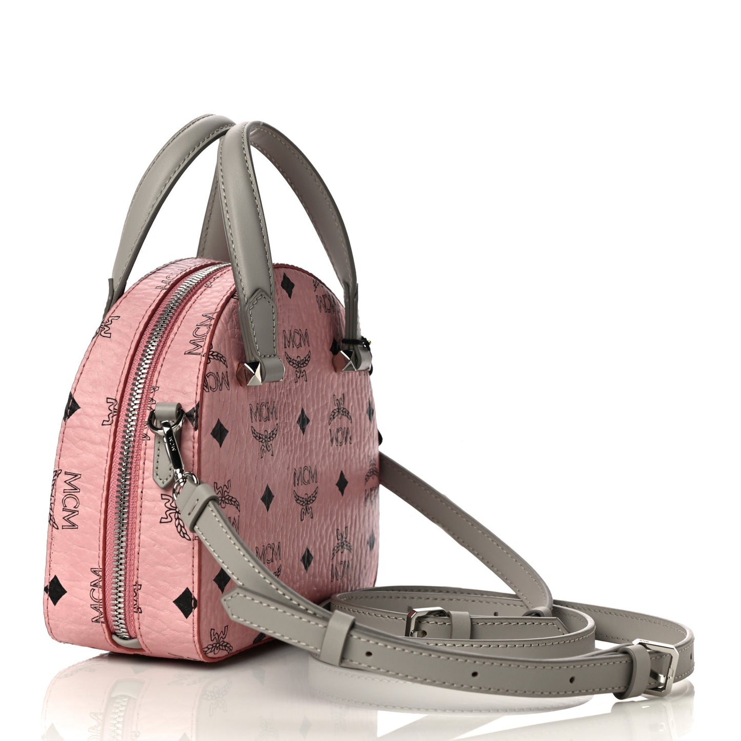 Visetos Mini Half Moon Crossbody Bag Soft Pink