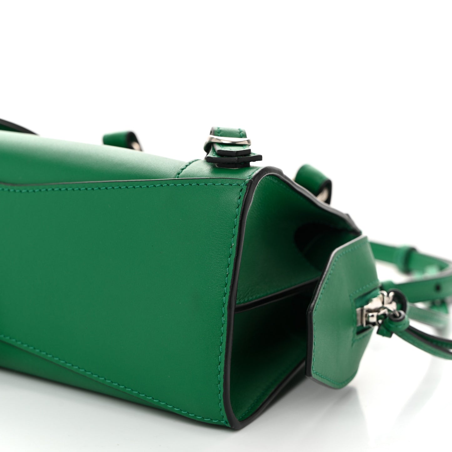 Smooth Calfskin Neo Classic Silver Hardware Mini City Grass Green