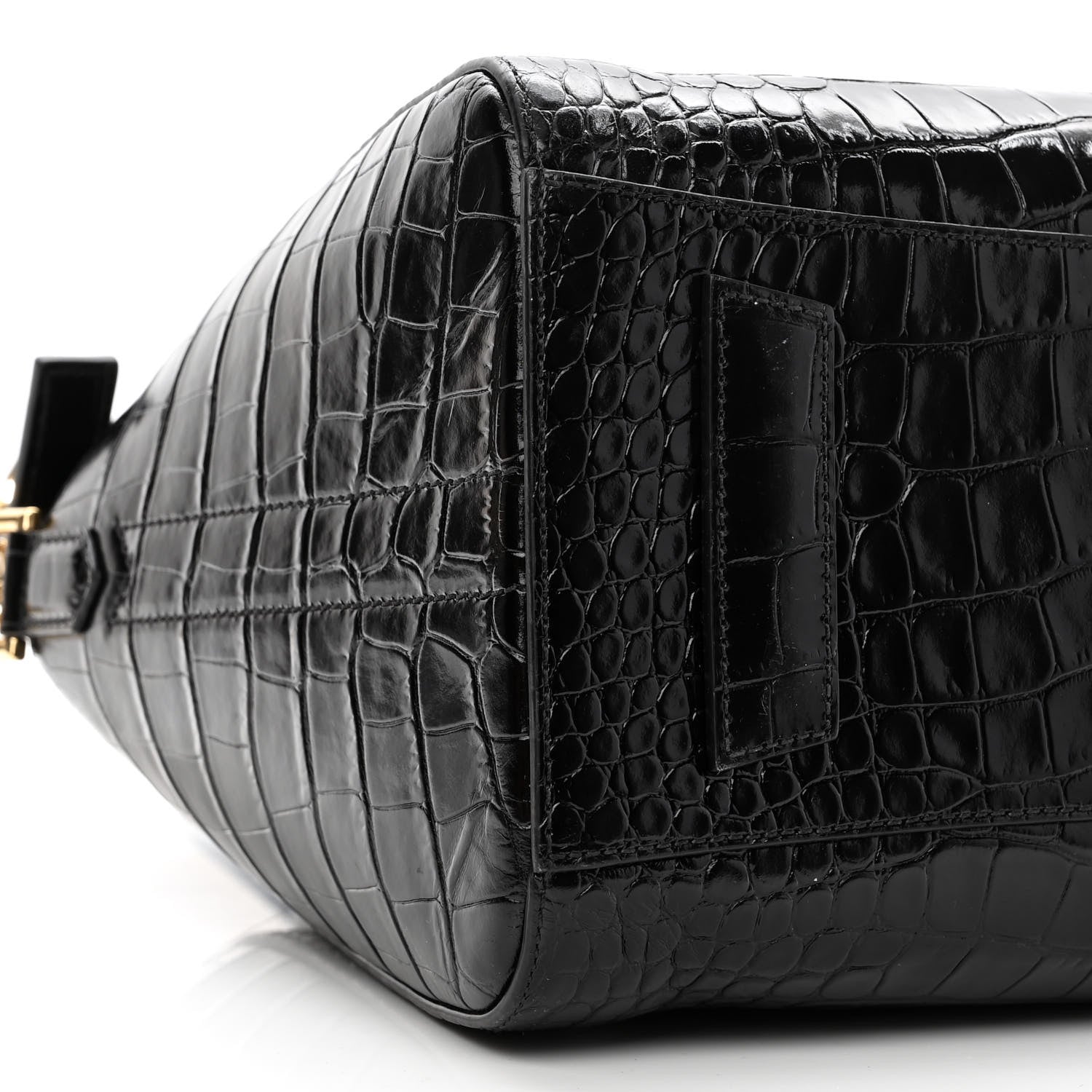 Givenchy Calfskin Crocodile Embossed Small Antigona Black 9 of 10