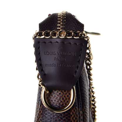 Louis Vuitton Damier Ebene Mini Pochette Accessories 6 of 9