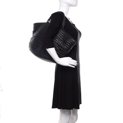 Bottega Veneta Intrecciato Nappa Spiral Shopper Tote Black 3 of 13