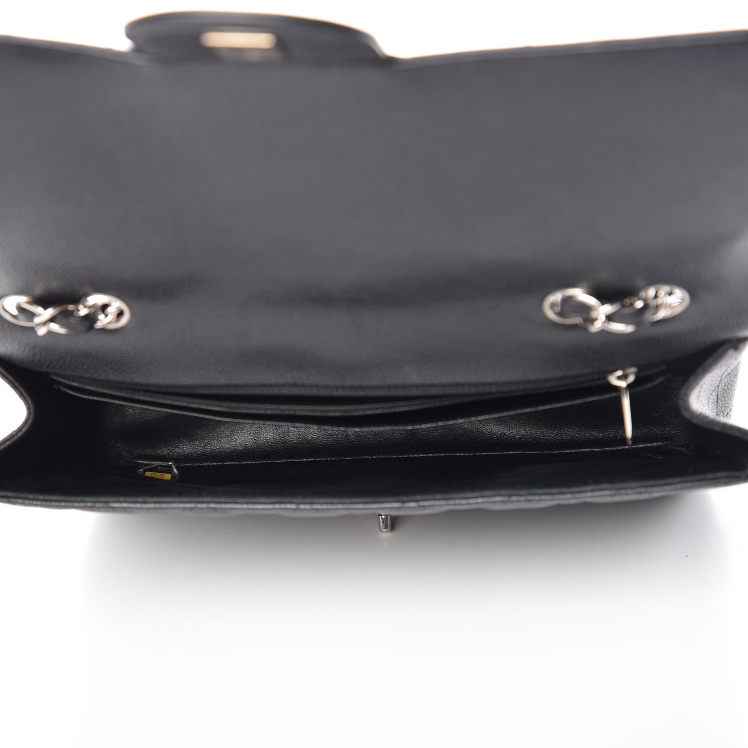 Chanel Caviar Quilted Jumbo Single Flap Black 5 of 9