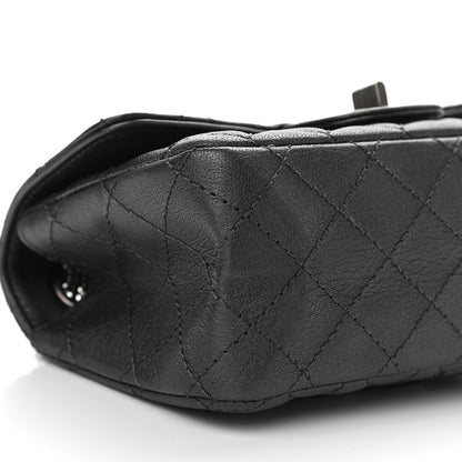 Chanel Metallic Sheepskin Quilted 2.55 Reissue Mini Flap Black 8 of 11
