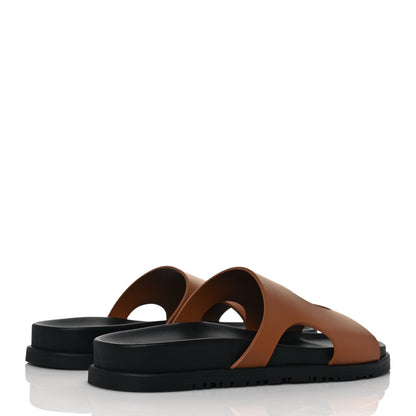 Hermes Calfskin Womens Edith Sandals 39 Naturel 4 of 10
