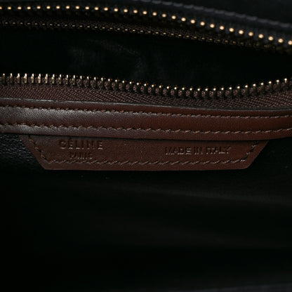 Celine Bullhide Calfskin Micro Tri-Color Luggage Bright Red 6 of 8