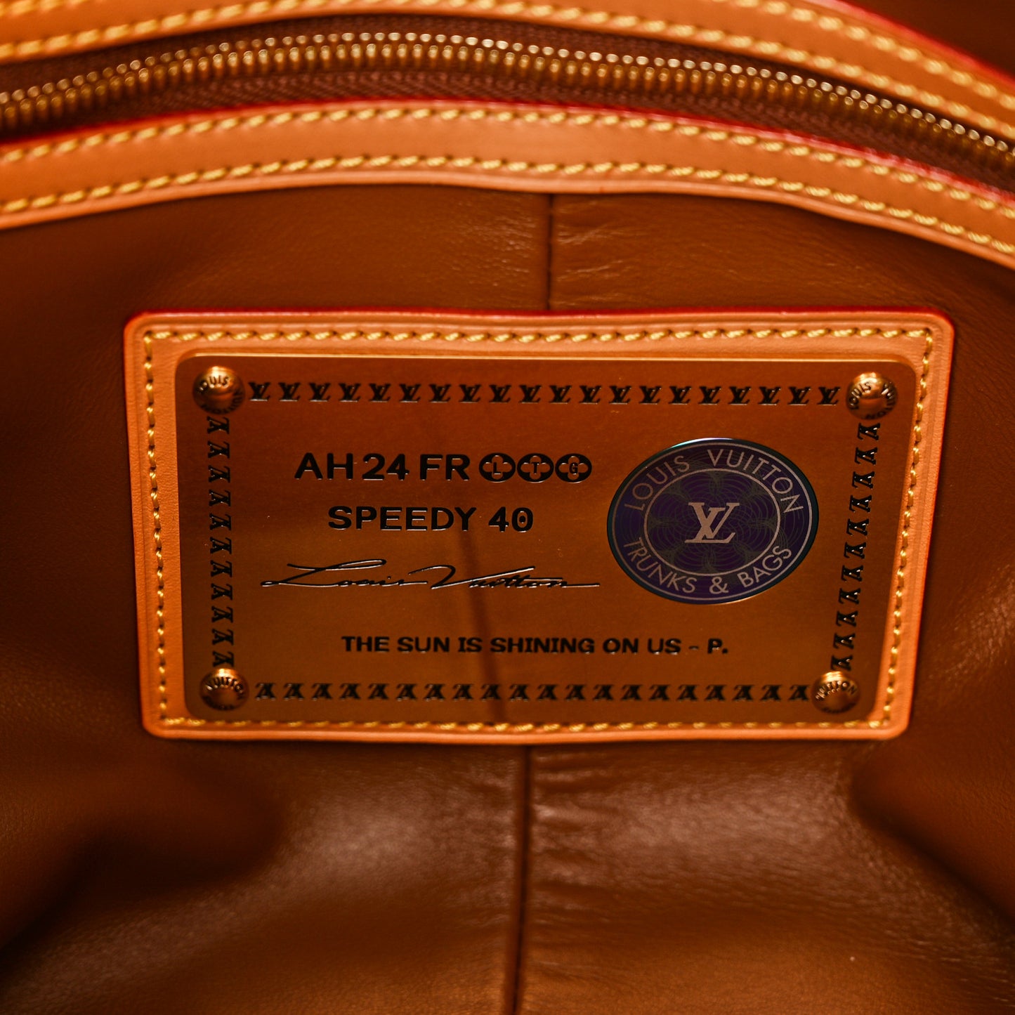 Calfskin Monogram Speedy P9 Bandouliere 40 Turquoise
