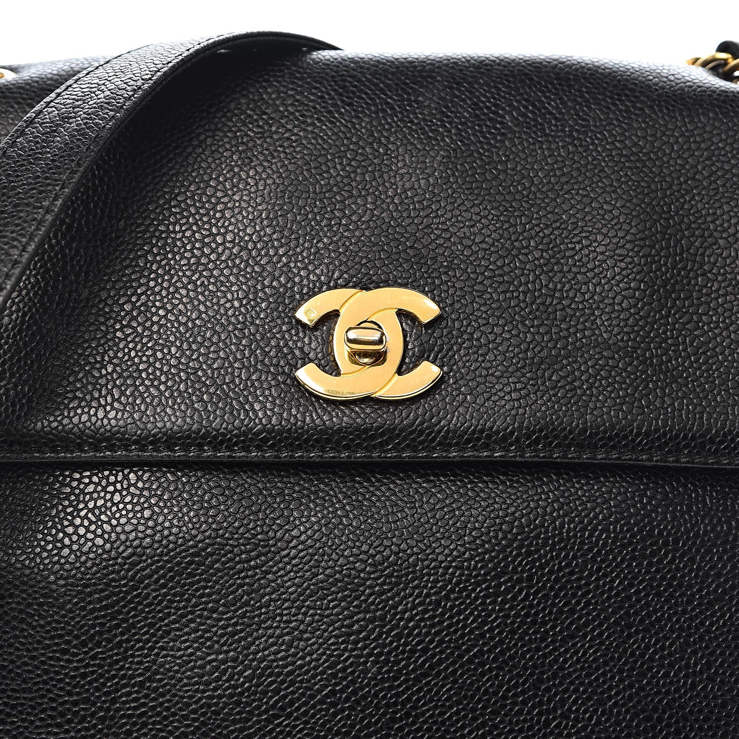 Chanel Caviar CC Shoulder Bag Black 10 of 10