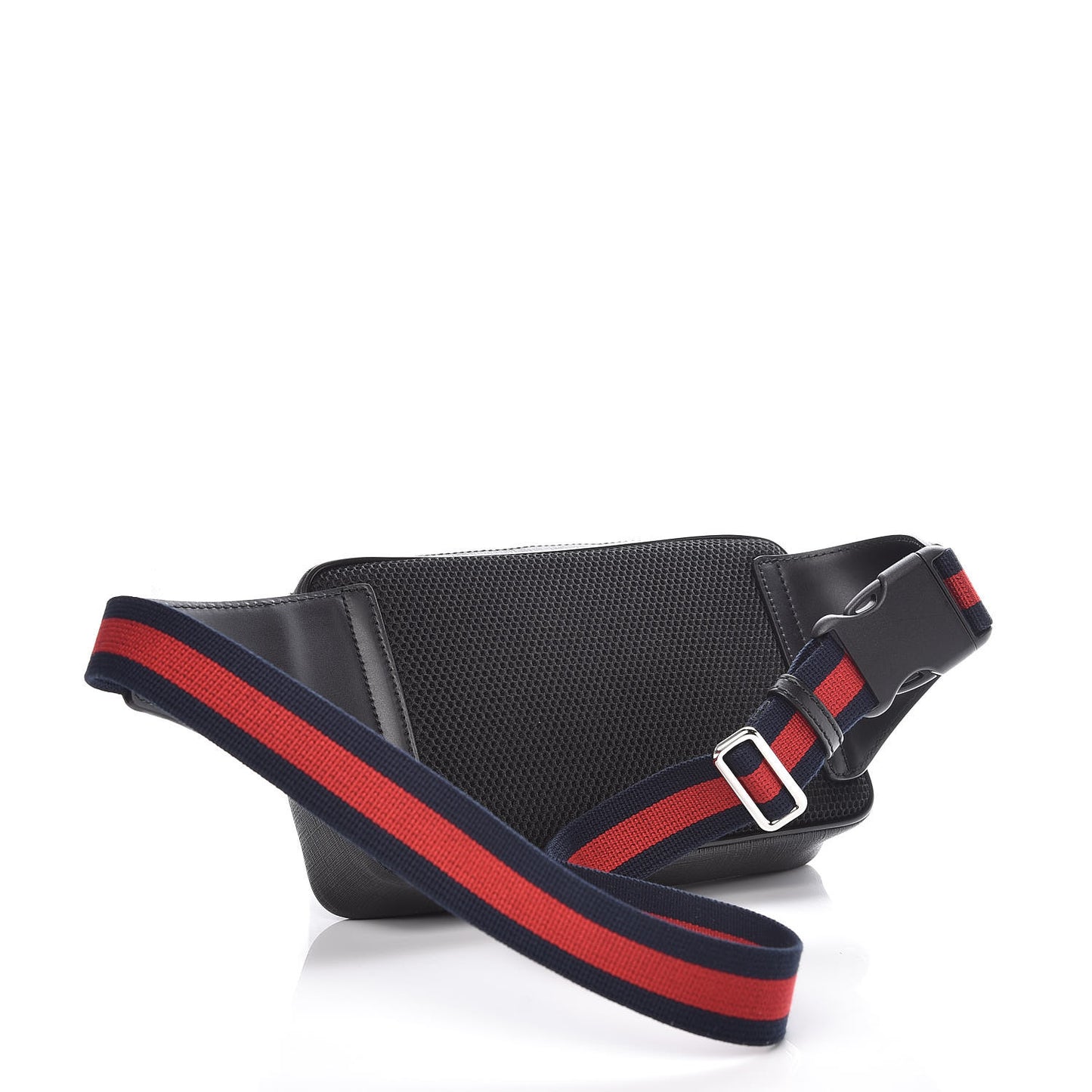 Soft GG Supreme Monogram Web Belt Bag Black Grey