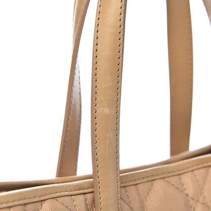 Christian Dior Coated Canvas Cannage Mini Panarea Tote Beige 8 of 11