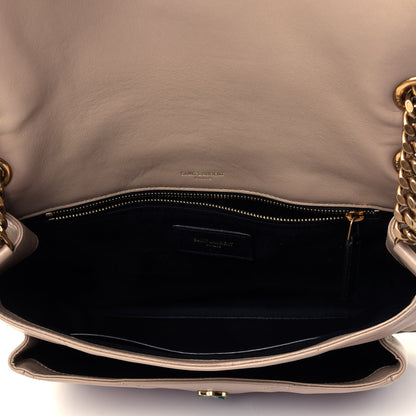 Saint Laurent Lambskin Matelasse Monogram Medium Niki Chain Satchel Dark Beige 4 of 4