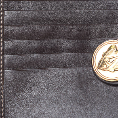 Gucci Crystal Monogram Hysteria French Wallet Dark Brown 10 of 11